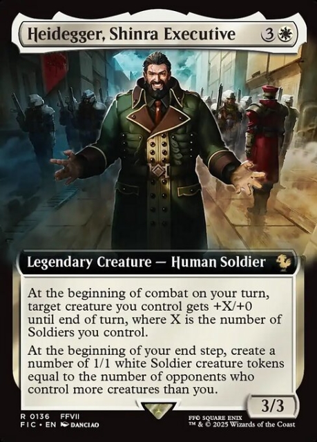 Heidegger, Shinra Executive in the group Magic the Gathering / Sets / Final Fantasy Drop / Final Fantasy Commander at Proxyprinters.com (103915)