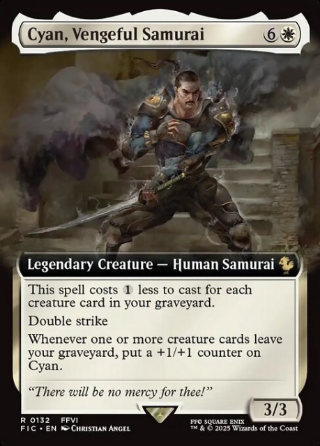 Cyan, Vengeful Samurai in the group Magic the Gathering / Sets / Final Fantasy Drop / Final Fantasy Commander at Proxyprinters.com (103931)
