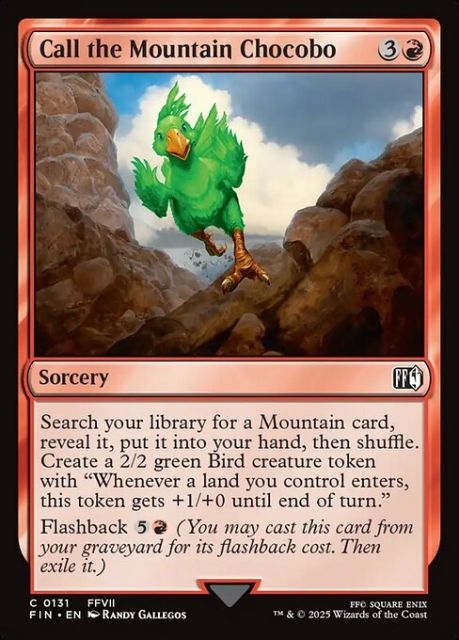 Call the Mountain Chocobo in the group Magic the Gathering / Sets / Final Fantasy Drop / Final Fantasy at Proxyprinters.com (103936)