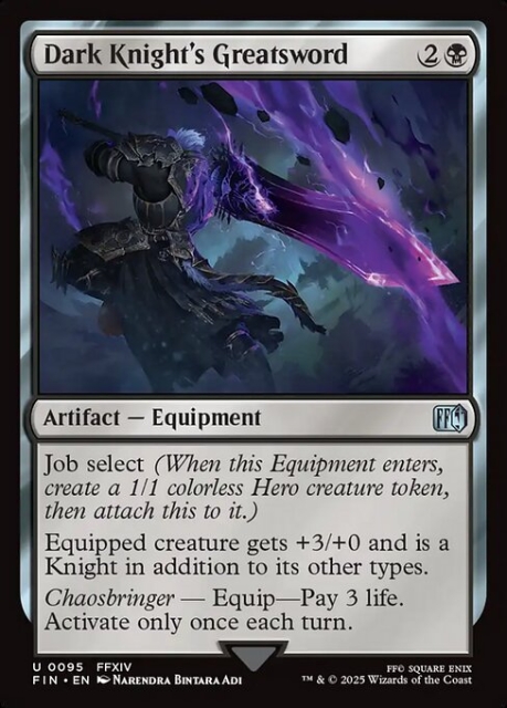 Dark Knight's Greatsword in the group Magic the Gathering / Sets / Final Fantasy Drop / Final Fantasy at Proxyprinters.com (103940)