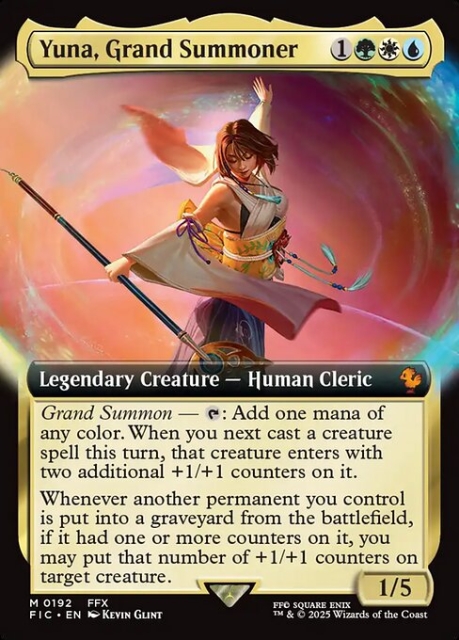 Yuna, Grand Summoner in the group Magic the Gathering / Sets / Final Fantasy Drop / Final Fantasy Commander at Proxyprinters.com (103966)