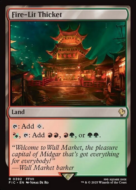 Fire-Lit Thicket in the group Magic the Gathering / Sets / Final Fantasy Drop / Final Fantasy Commander at Proxyprinters.com (103971)