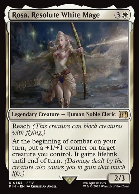 Rosa, Resolute White Mage in the group Magic the Gathering / Sets / Final Fantasy Drop / Final Fantasy at Proxyprinters.com (103997)