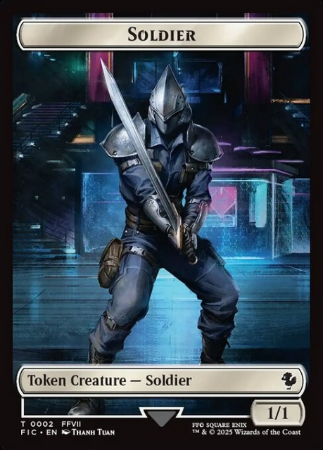 Soldier in the group Magic the Gathering / Sets / Final Fantasy Drop / Final Fantasy Commander Tokens at Proxyprinters.com (103998)