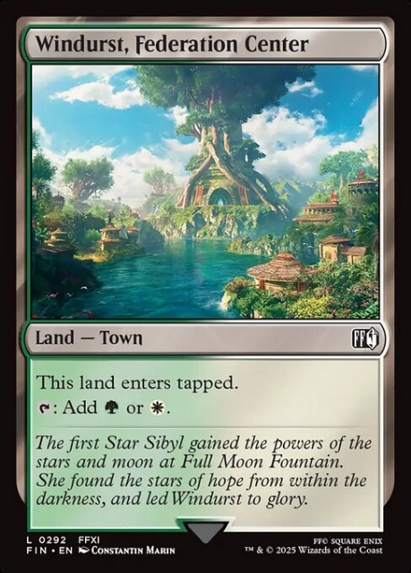 Windurst, Federation Center in the group Magic the Gathering / Sets / Final Fantasy Drop / Final Fantasy at Proxyprinters.com (104009)