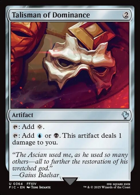 Talisman of Dominance in the group Magic the Gathering / Sets / Final Fantasy Drop / Final Fantasy Commander at Proxyprinters.com (104012)