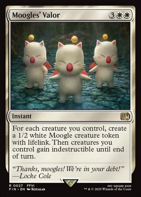 Moogles' Valor in the group Magic the Gathering / Sets / Final Fantasy Drop / Final Fantasy at Proxyprinters.com (104021)