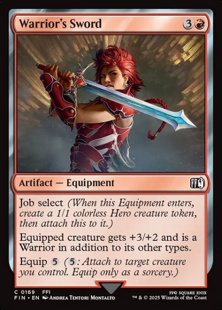 Warrior's Sword in the group Magic the Gathering / Sets / Final Fantasy Drop / Final Fantasy at Proxyprinters.com (104024)