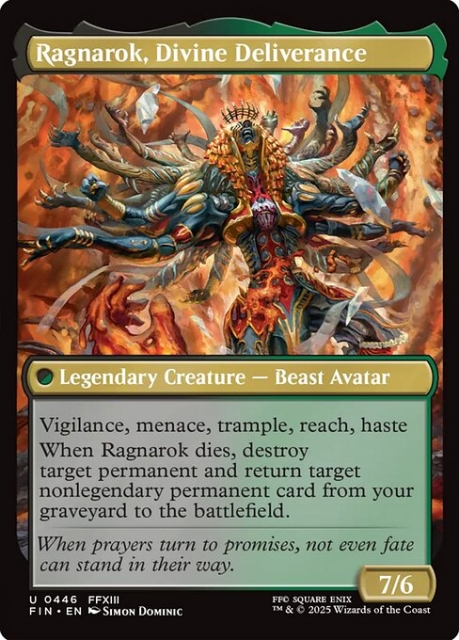 Ragnarok, Divine Deliverance in the group Magic the Gathering / Sets / Final Fantasy Drop / Final Fantasy at Proxyprinters.com (104025)