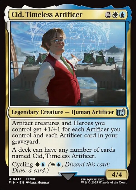 Cid, Timeless Artificer in the group Magic the Gathering / Sets / Final Fantasy Drop / Final Fantasy at Proxyprinters.com (104026)