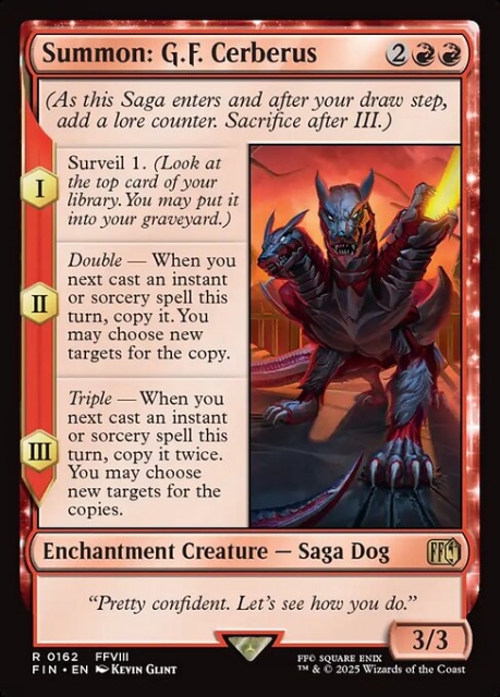 Summon: G.F. Cerberus in the group Magic the Gathering / Sets / Final Fantasy Drop / Final Fantasy at Proxyprinters.com (104048)