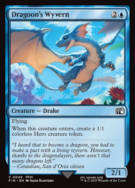 Dragoon's Wyvern in the group Magic the Gathering / Sets / Final Fantasy Drop / Final Fantasy at Proxyprinters.com (104082)