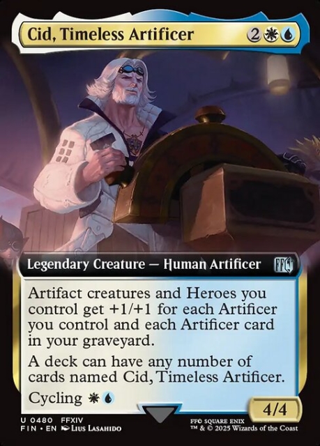 Cid, Timeless Artificer in the group Magic the Gathering / Sets / Final Fantasy Drop / Final Fantasy at Proxyprinters.com (104092)
