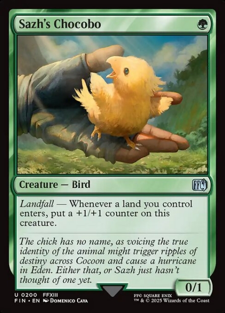 Sazh's Chocobo in the group Magic the Gathering / Sets / Final Fantasy Drop / Final Fantasy at Proxyprinters.com (104100)
