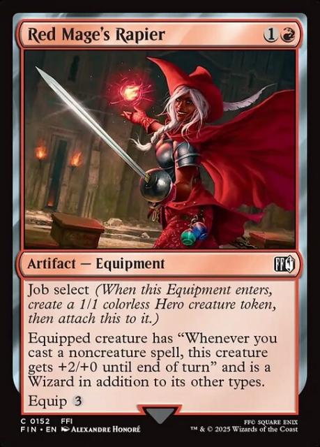 Red Mage's Rapier in the group Magic the Gathering / Sets / Final Fantasy Drop / Final Fantasy at Proxyprinters.com (104116)