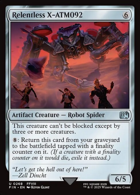 Relentless X-ATM092 in the group Magic the Gathering / Sets / Final Fantasy Drop / Final Fantasy at Proxyprinters.com (104119)