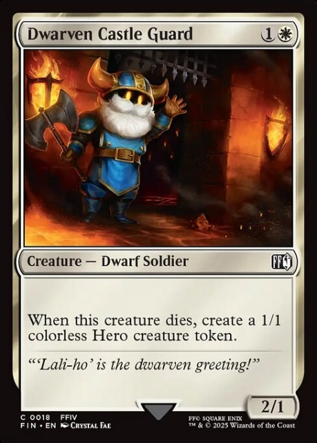 Dwarven Castle Guard in the group Magic the Gathering / Sets / Final Fantasy Drop / Final Fantasy at Proxyprinters.com (104125)