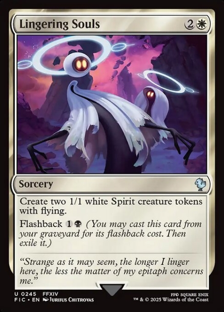 Lingering Souls in the group Magic the Gathering / Sets / Final Fantasy Drop / Final Fantasy Commander at Proxyprinters.com (104140)