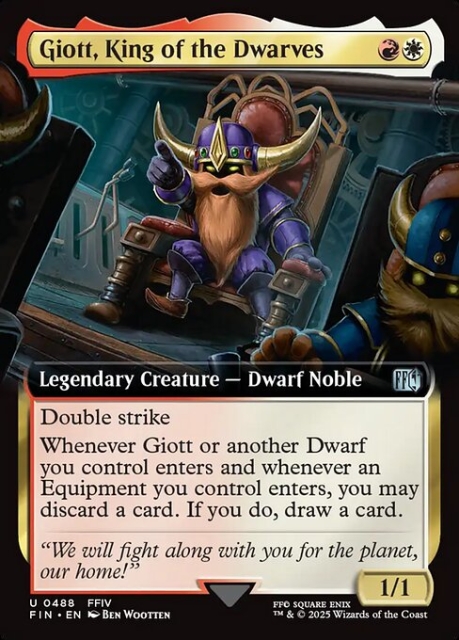 Giott, King of the Dwarves in the group Magic the Gathering / Sets / Final Fantasy Drop / Final Fantasy at Proxyprinters.com (104143)