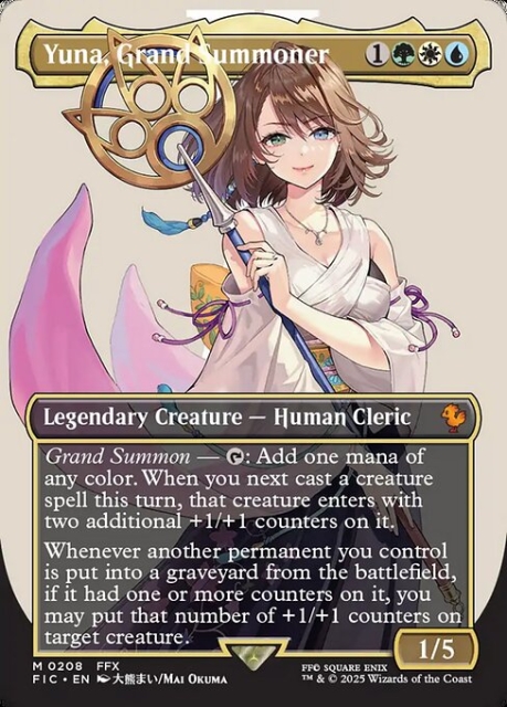 Yuna, Grand Summoner in the group Magic the Gathering / Types / Creatures / Human at Proxyprinters.com (104145)