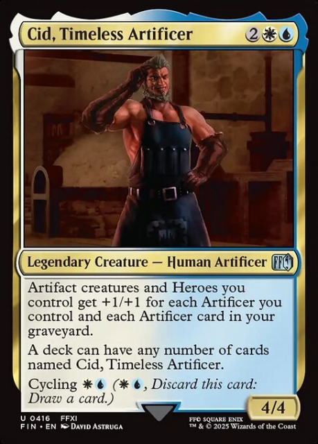 Cid, Timeless Artificer in the group Magic the Gathering / Sets / Final Fantasy Drop / Final Fantasy at Proxyprinters.com (104146)