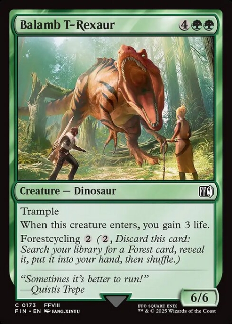 Balamb T-Rexaur in the group Magic the Gathering / Sets / Final Fantasy Drop / Final Fantasy at Proxyprinters.com (104147)