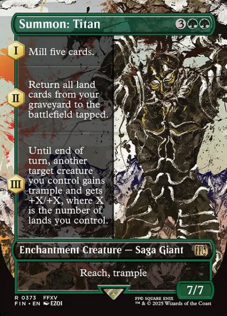 Summon: Titan in the group Magic the Gathering / Sets / Final Fantasy Drop / Final Fantasy at Proxyprinters.com (104148)