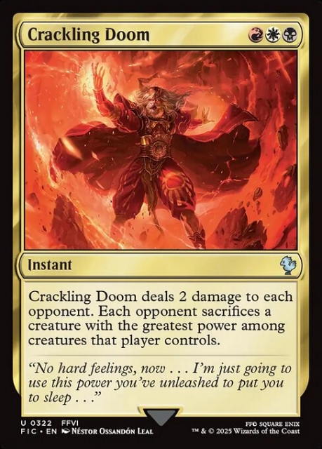 Crackling Doom in the group Magic the Gathering / Sets / Final Fantasy Drop / Final Fantasy Commander at Proxyprinters.com (104156)