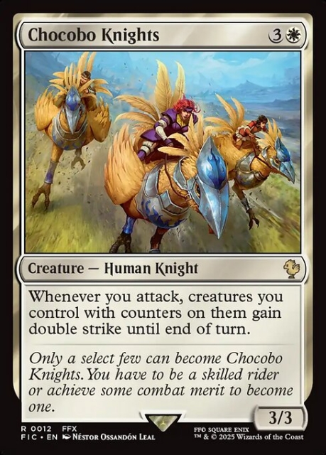 Chocobo Knights in the group Magic the Gathering / Sets / Final Fantasy Drop / Final Fantasy Commander at Proxyprinters.com (104159)