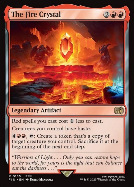 The Fire Crystal in the group Magic the Gathering / Sets / Final Fantasy Drop / Final Fantasy at Proxyprinters.com (104167)