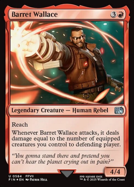 Barret Wallace in the group Magic the Gathering / Sets / Final Fantasy Drop / Final Fantasy at Proxyprinters.com (104169)