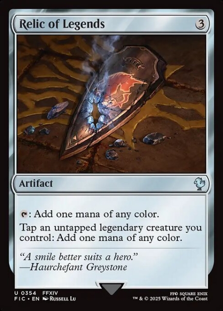 Relic of Legends in the group Magic the Gathering / Sets / Final Fantasy Drop / Final Fantasy Commander at Proxyprinters.com (104183)