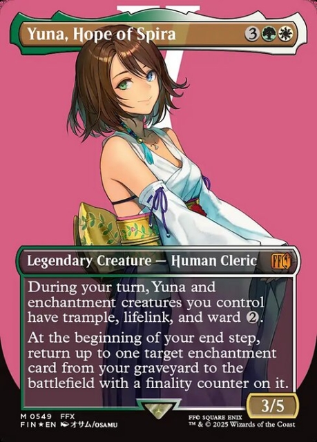 Yuna, Hope of Spira in the group Magic the Gathering / Sets / Final Fantasy Drop / Final Fantasy at Proxyprinters.com (104185)
