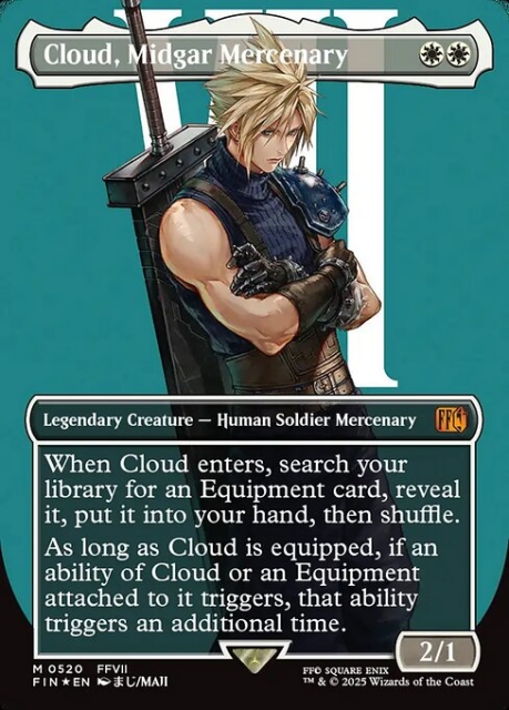 Cloud, Midgar Mercenary in the group Magic the Gathering / Sets / Final Fantasy Drop / Final Fantasy at Proxyprinters.com (104193)