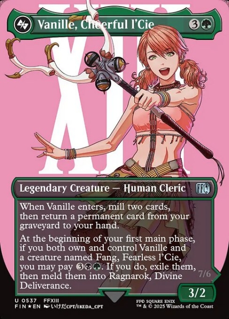 Vanille, Cheerful l'Cie in the group Magic the Gathering / Types / Creatures / Human at Proxyprinters.com (104195)