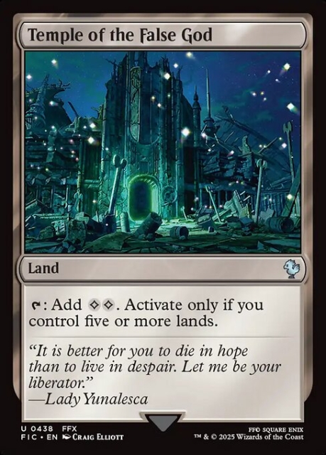Temple of the False God in the group Magic the Gathering / Sets / Final Fantasy Drop / Final Fantasy Commander at Proxyprinters.com (104198)