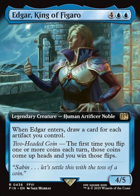 Edgar, King of Figaro in the group Magic the Gathering / Sets / Final Fantasy Drop / Final Fantasy at Proxyprinters.com (104202)
