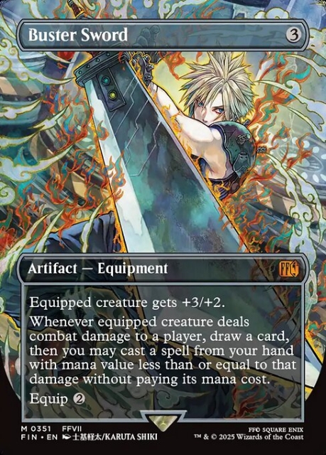 Buster Sword in the group Magic the Gathering / Sets / Final Fantasy Drop / Final Fantasy at Proxyprinters.com (104210)