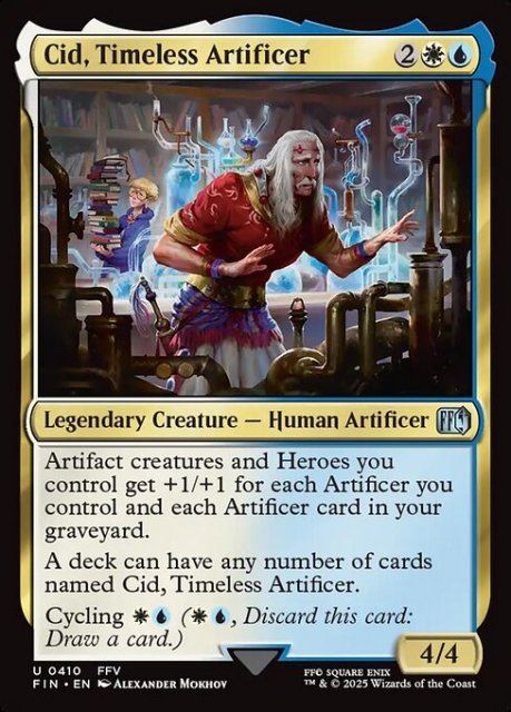Cid, Timeless Artificer in the group Magic the Gathering / Sets / Final Fantasy Drop / Final Fantasy at Proxyprinters.com (104246)