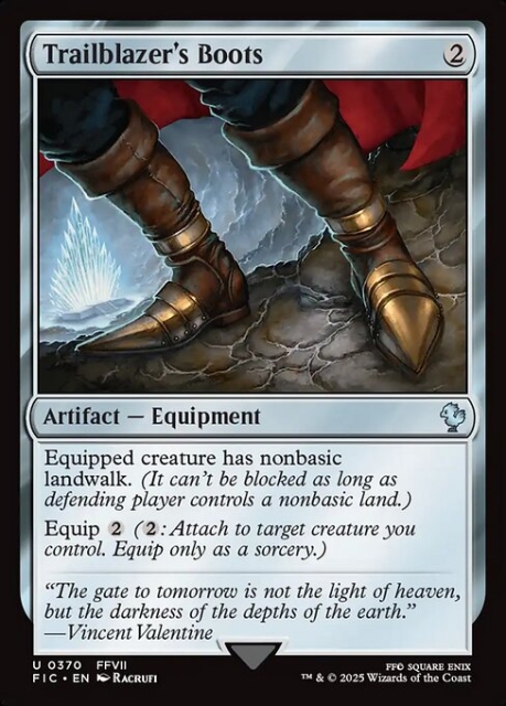 Trailblazer's Boots in the group Magic the Gathering / Sets / Final Fantasy Drop / Final Fantasy Commander at Proxyprinters.com (104252)
