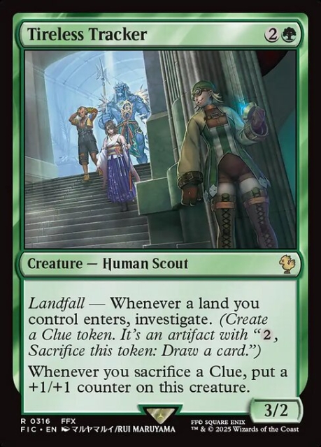 Tireless Tracker in the group Magic the Gathering / Sets / Final Fantasy Drop / Final Fantasy Commander at Proxyprinters.com (104253)