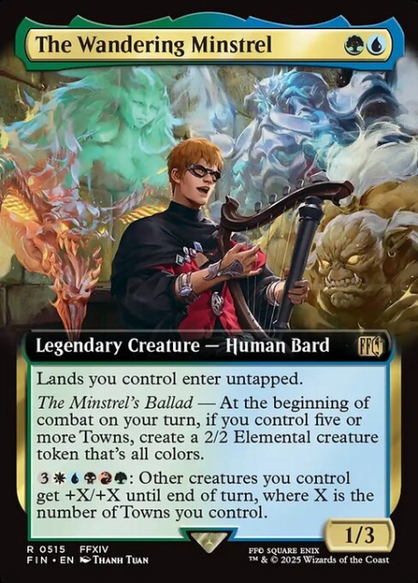 The Wandering Minstrel in the group Magic the Gathering / Sets / Final Fantasy Drop / Final Fantasy at Proxyprinters.com (104255)