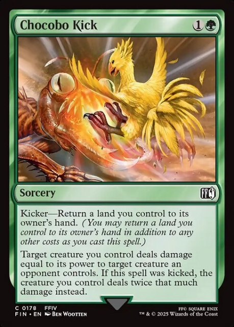 Chocobo Kick in the group Magic the Gathering / Sets / Final Fantasy Drop / Final Fantasy at Proxyprinters.com (104270)