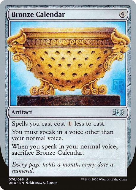 Bronze Calendar