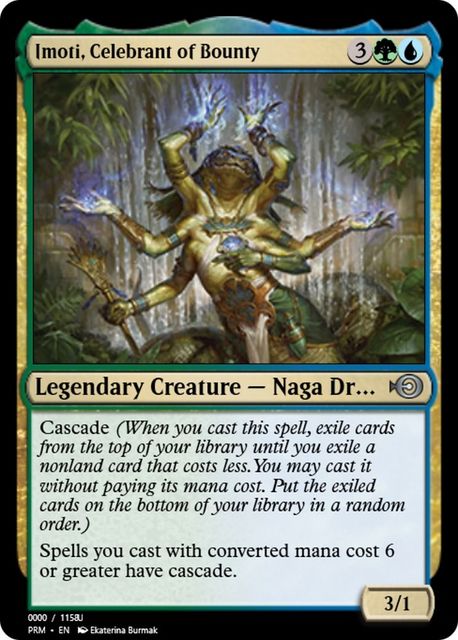 Imoti, Celebrant of Bounty