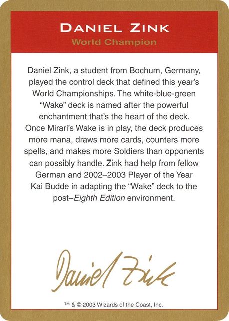 Daniel Zink Bio