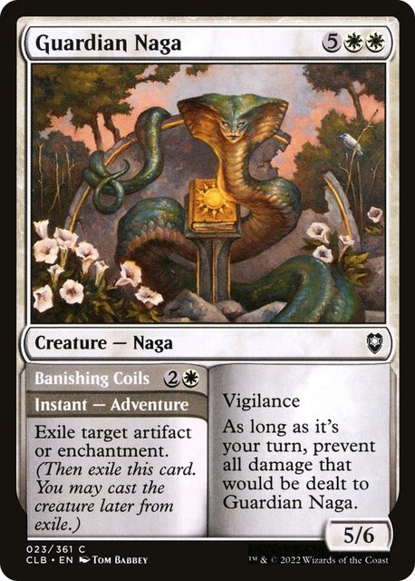 Guardian Naga // Banishing Coils
