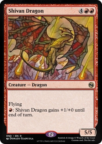 Shivan Dragon in the group Magic the Gathering / Sets / Custom Cards at Proxyprinters.com (95827)