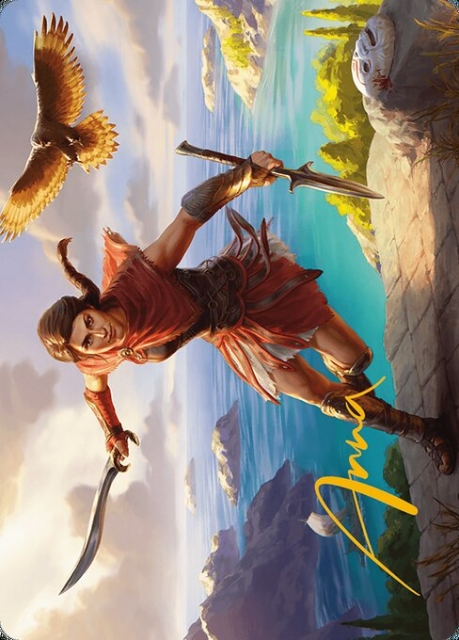 Kassandra, Eagle Bearer // Kassandra, Eagle Bearer in the group Magic the Gathering / Sets / Assassin's Creed Art Series at Proxyprinters.com (95980)