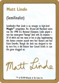 Matt Linde Bio Matt Linde Bio